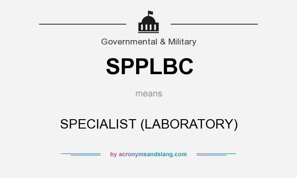 What does SPPLBC mean? It stands for SPECIALIST (LABORATORY)