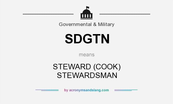 What does SDGTN mean? It stands for STEWARD (COOK) STEWARDSMAN