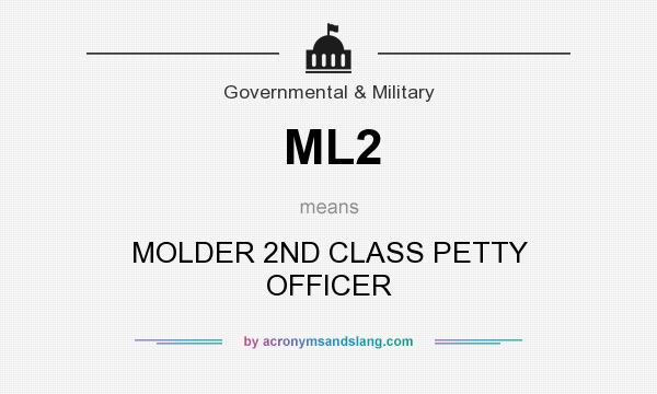 What does ML2 mean? It stands for MOLDER 2ND CLASS PETTY OFFICER