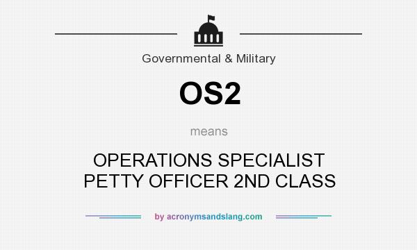 What does OS2 mean? It stands for OPERATIONS SPECIALIST PETTY OFFICER 2ND CLASS