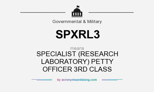 What does SPXRL3 mean? It stands for SPECIALIST (RESEARCH LABORATORY) PETTY OFFICER 3RD CLASS