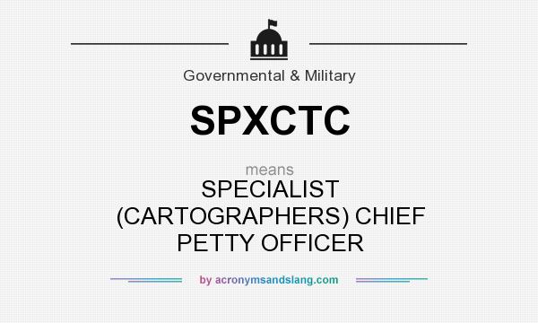 What does SPXCTC mean? It stands for SPECIALIST (CARTOGRAPHERS) CHIEF PETTY OFFICER