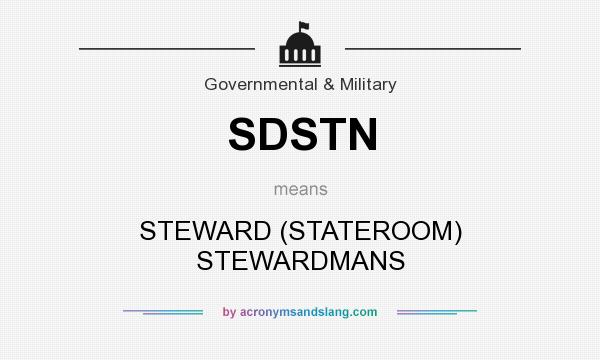 What does SDSTN mean? It stands for STEWARD (STATEROOM) STEWARDMANS
