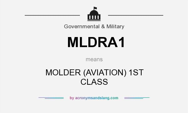 What does MLDRA1 mean? It stands for MOLDER (AVIATION) 1ST CLASS