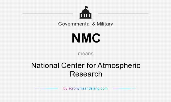 What does NMC mean? It stands for National Center for Atmospheric Research