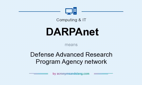 What does DARPAnet mean? It stands for Defense Advanced Research Program Agency network