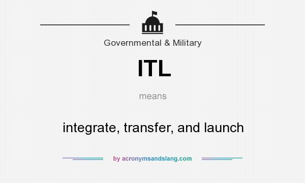 What does ITL mean? It stands for integrate, transfer, and launch
