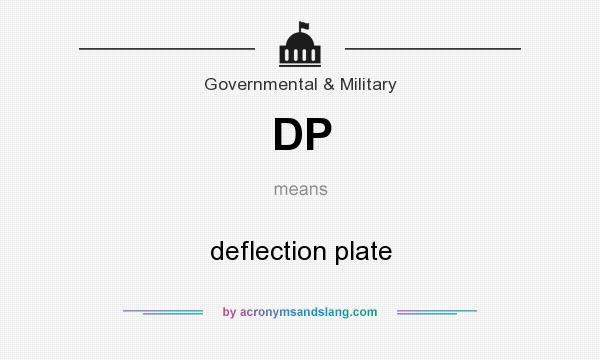 What does DP mean? It stands for deflection plate