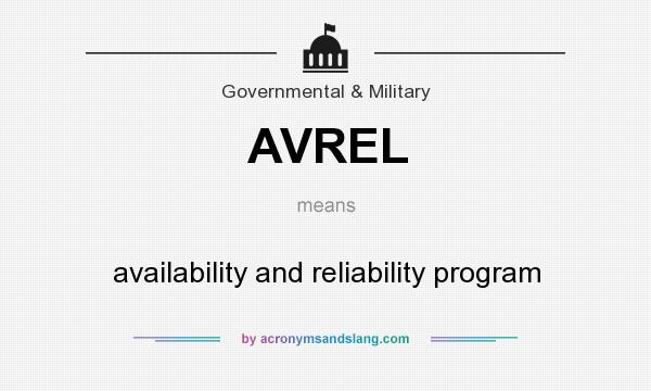 What does AVREL mean? It stands for availability and reliability program