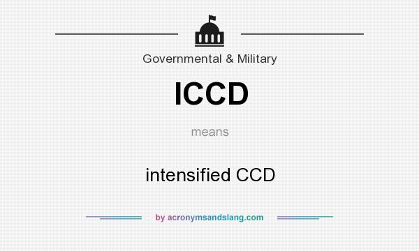 What does ICCD mean? It stands for intensified CCD