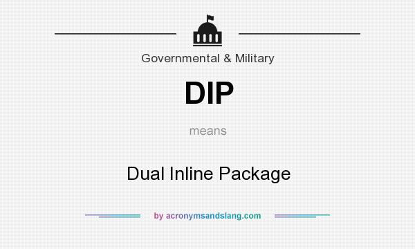 What does DIP mean? It stands for Dual Inline Package