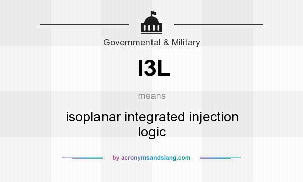 What does I3L mean? It stands for isoplanar integrated injection logic