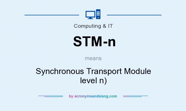 What does STM-n mean? It stands for Synchronous Transport Module level n)