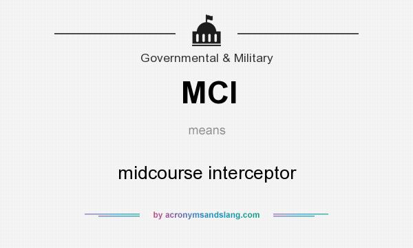 What does MCI mean? It stands for midcourse interceptor