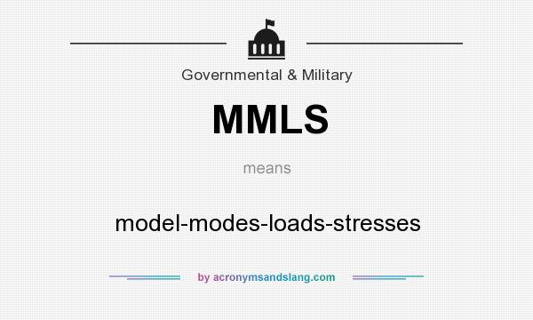What does MMLS mean? It stands for model-modes-loads-stresses