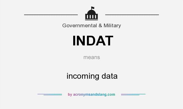 What does INDAT mean? It stands for incoming data
