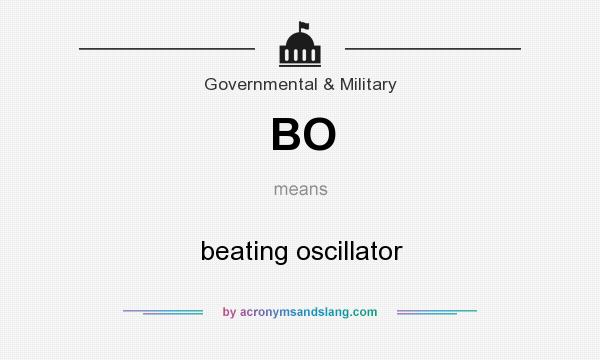 What does BO mean? It stands for beating oscillator