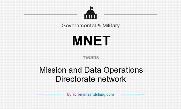 What does MNET mean? It stands for Mission and Data Operations Directorate network