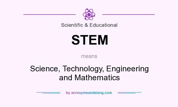 What does STEM mean? It stands for Science, Technology, Engineering and Mathematics