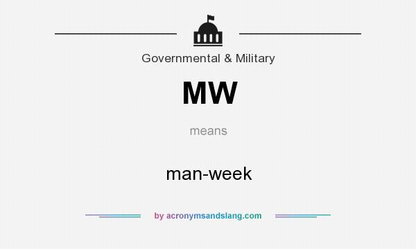 What does MW mean? It stands for man-week