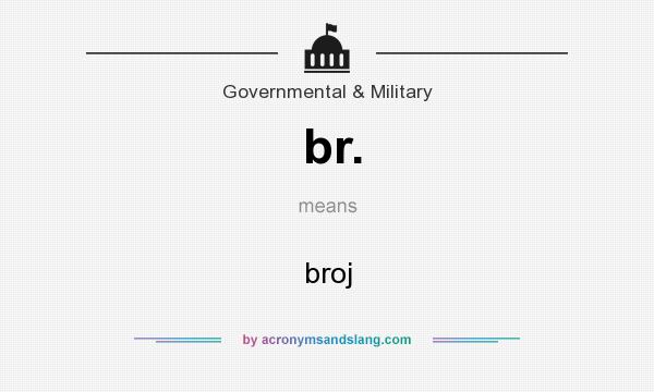 What does br. mean? It stands for broj
