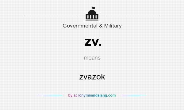 What does zv. mean? It stands for zvazok
