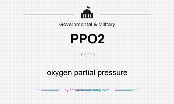 What does PPO2 mean? It stands for oxygen partial pressure