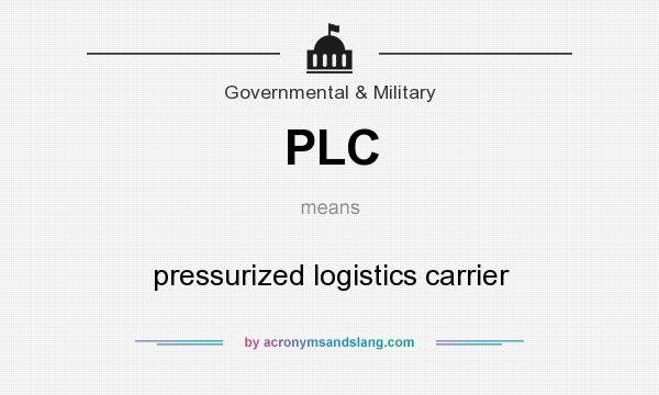 What does PLC mean? It stands for pressurized logistics carrier