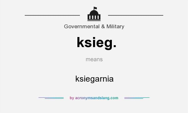 What does ksieg. mean? It stands for ksiegarnia