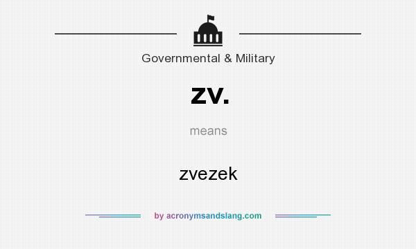 What does zv. mean? It stands for zvezek