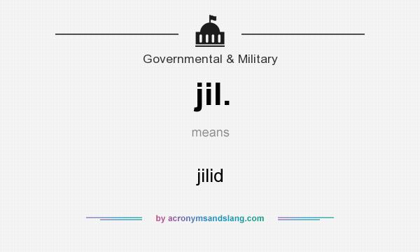 What does jil. mean? It stands for jilid