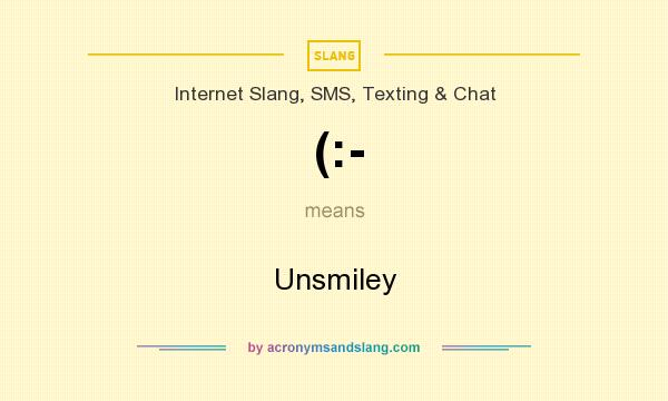 What does (:- mean? It stands for Unsmiley