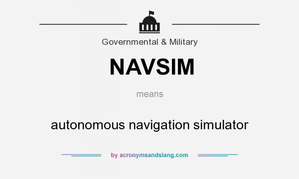 What does NAVSIM mean? It stands for autonomous navigation simulator
