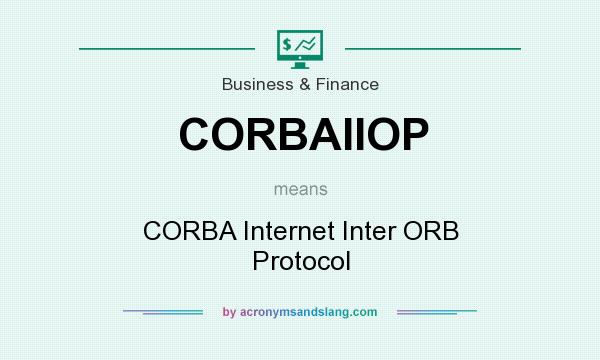 What does CORBAIIOP mean? It stands for CORBA Internet Inter ORB Protocol