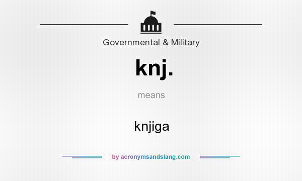 What does knj. mean? It stands for knjiga