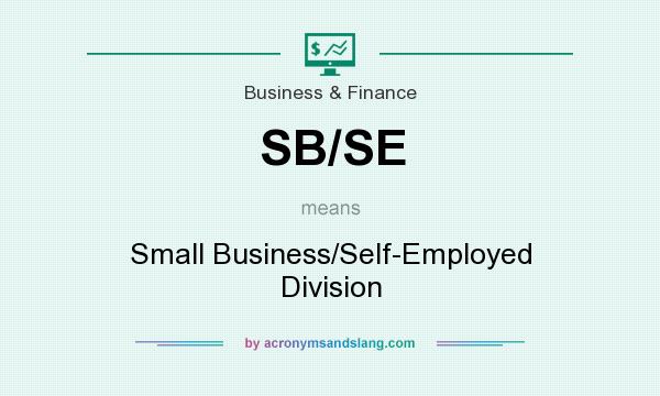 What does SB/SE mean? It stands for Small Business/Self-Employed Division