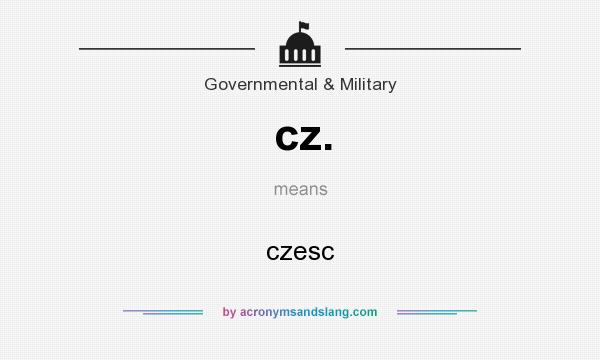 What does cz. mean? It stands for czesc