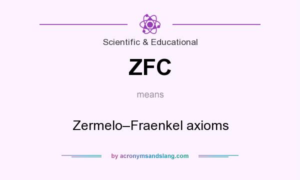 What does ZFC mean? It stands for Zermelo–Fraenkel axioms