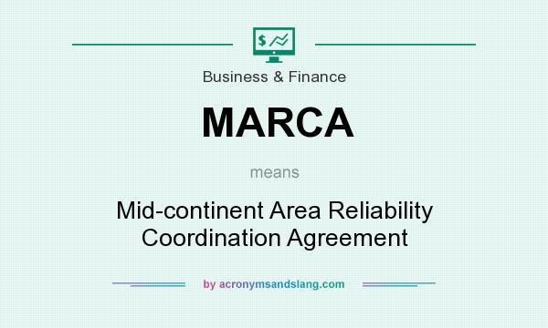 What does MARCA mean? It stands for Mid-continent Area Reliability Coordination Agreement