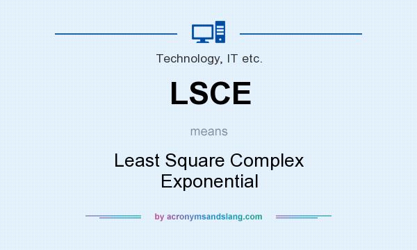 What does LSCE mean? It stands for Least Square Complex Exponential