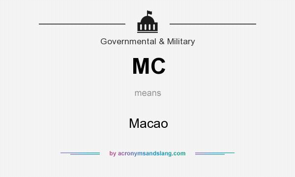 What does MC mean? It stands for Macao
