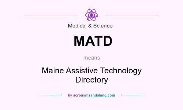 What does MATD mean? It stands for Maine Assistive Technology Directory