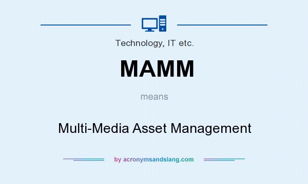 What does MAMM mean? It stands for Multi-Media Asset Management