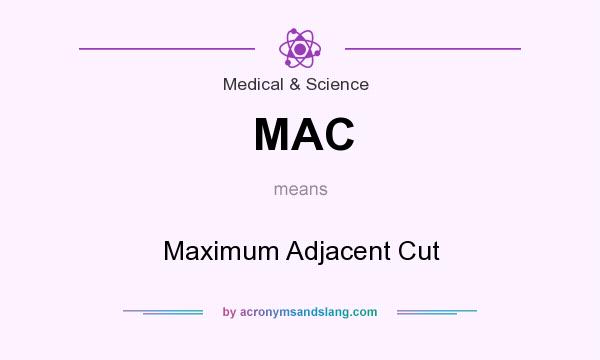 What does MAC mean? It stands for Maximum Adjacent Cut