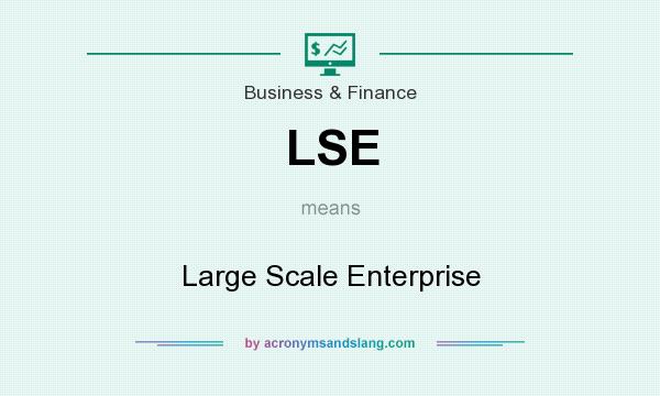 What does LSE mean? It stands for Large Scale Enterprise