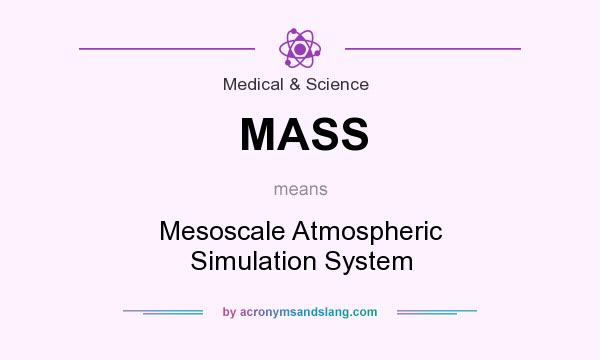 What does MASS mean? It stands for Mesoscale Atmospheric Simulation System