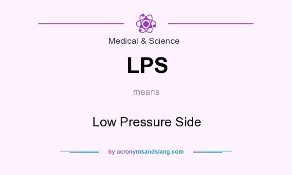 What does LPS mean? It stands for Low Pressure Side