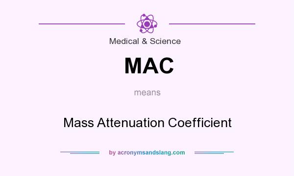 What does MAC mean? It stands for Mass Attenuation Coefficient