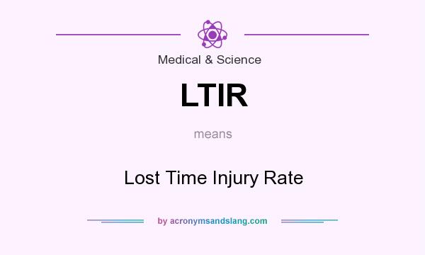 What does LTIR mean? It stands for Lost Time Injury Rate