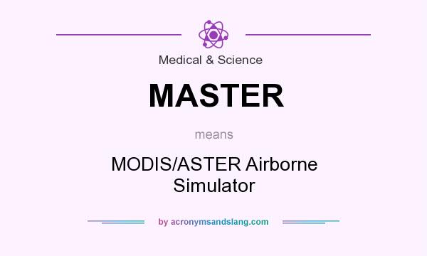 What does MASTER mean? It stands for MODIS/ASTER Airborne Simulator